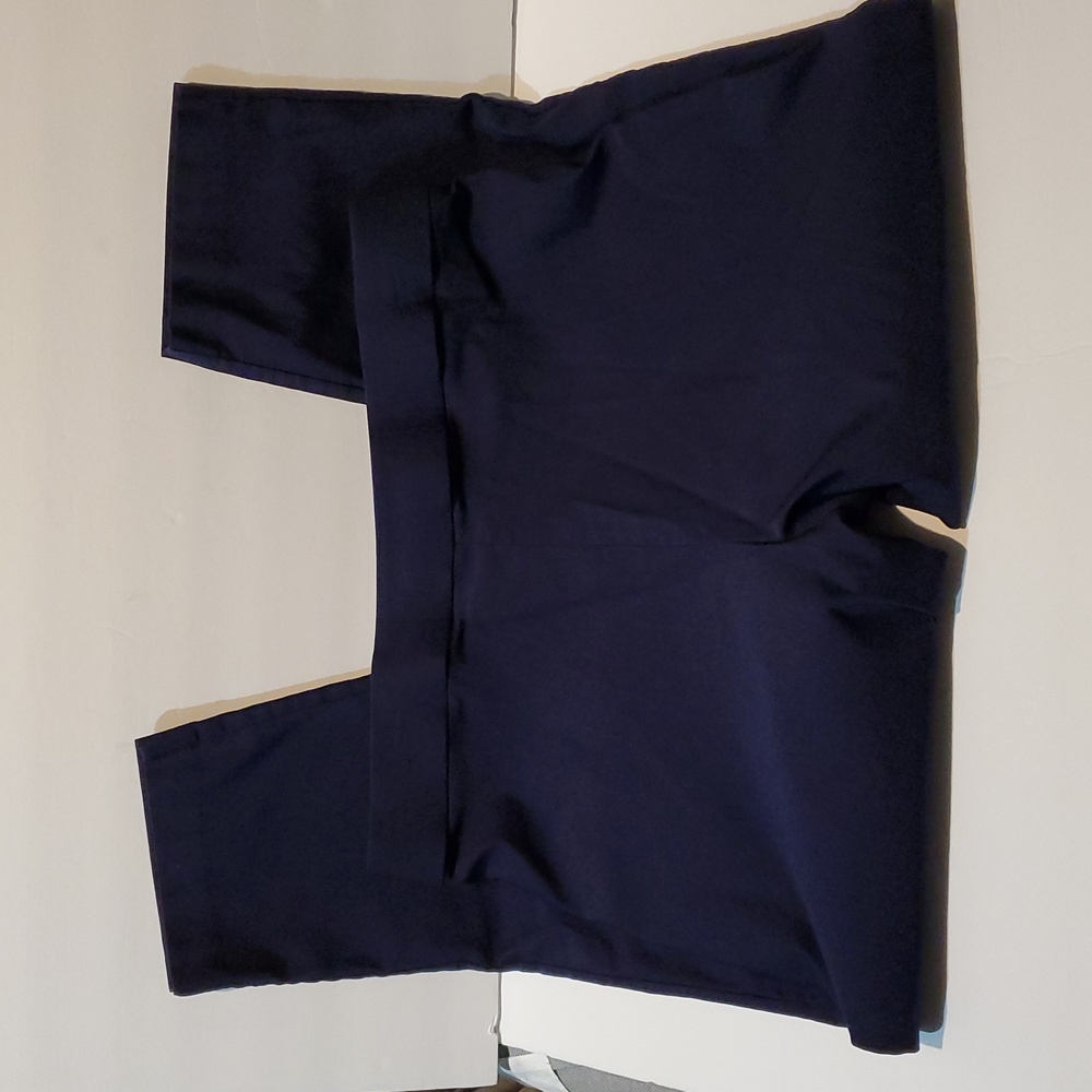 Alfred Dunner Navy Pants Size 16 Women's Flat Front Pull On Elastic Waist Blue - Picture 3 of 8